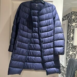 Quilted down jacket